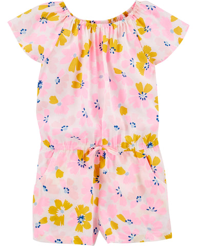 Floral Poplin Romper Floral Poplin Romper