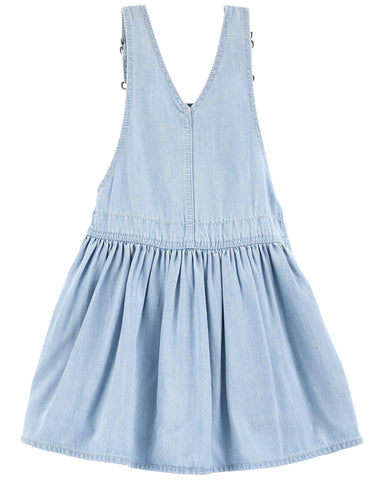 Heart Pocket Stretch Denim Jumper Heart Pocket Stretch Denim Jumper