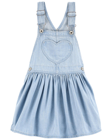 Heart Pocket Stretch Denim Jumper Heart Pocket Stretch Denim Jumper