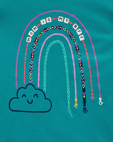 Mom Is My BFF Rainbow Jersey Tee Mom Is My BFF Rainbow Jersey Tee