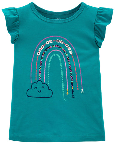 Mom Is My BFF Rainbow Jersey Tee Mom Is My BFF Rainbow Jersey Tee