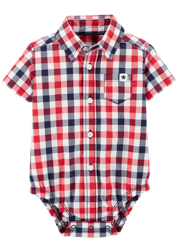 Plaid Onesie, with suspenders Plaid Onesie, with suspenders