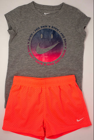 Grey and Orange Two Piece set Grey and Orange Two Piece set