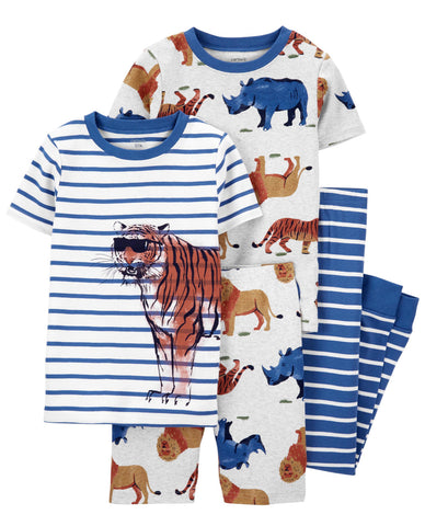 Tiger Cotton pj’s-4 pieces Tiger Cotton pj’s-4 pieces