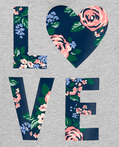Flowered love tee Flowered love tee