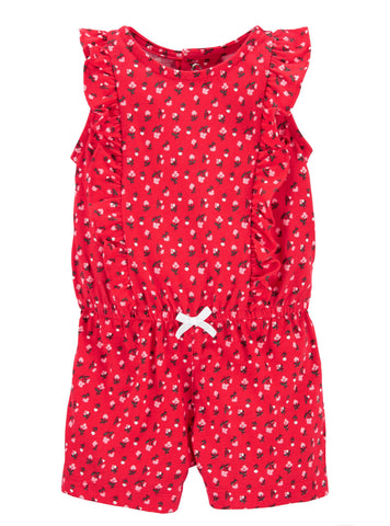 Floral ruffle romper Floral ruffle romper