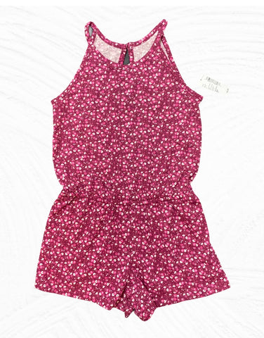 Pink floral romper Pink floral romper