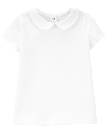 White Peter Pan Collar Tee White Peter Pan Collar Tee