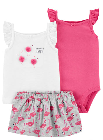 Flamingo Set of Three Pieces Flamingo Set of Three Pieces