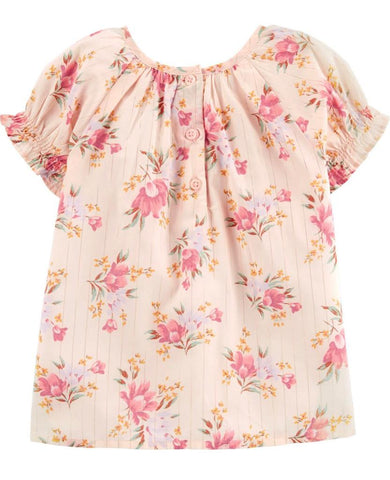 Cream Floral Top Cream Floral Top