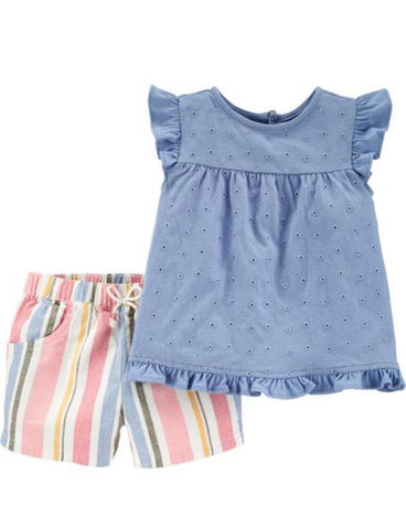 Blue and Plaid 2 Piece Set Blue and Plaid 2 Piece Set