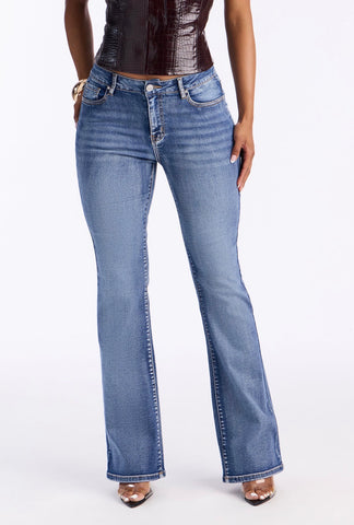 Bluebell Low-Rise Flare Jeans