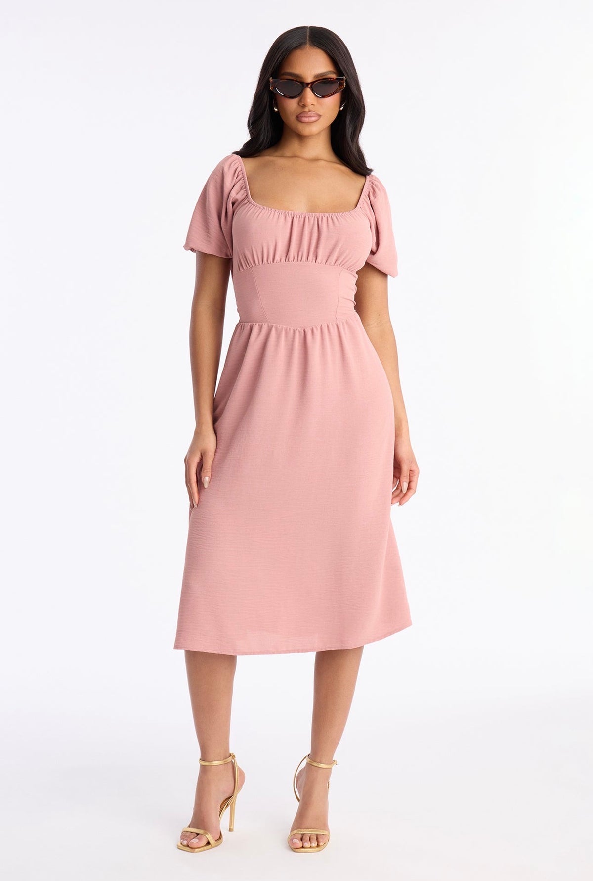 Amaya Bow Midi Dress