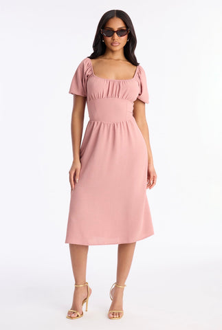 Amaya Bow Midi Dress