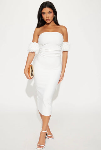Muriel Bandage Midi Dress