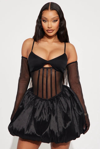 Cecelia Sheer Corset Bubble Mini