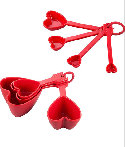 Heart Measuring Cups and Spoons