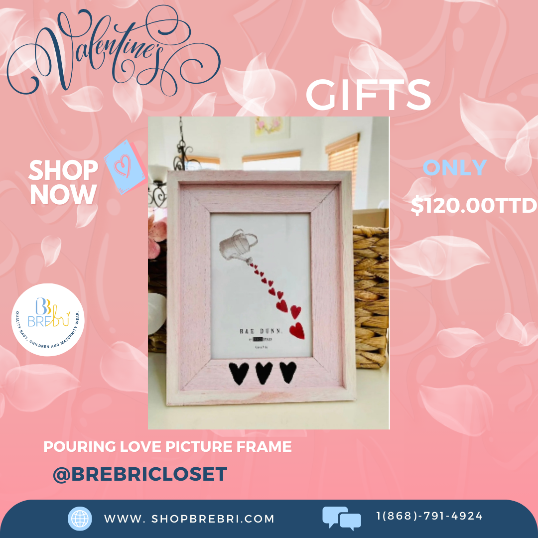 Pouring love picture frame