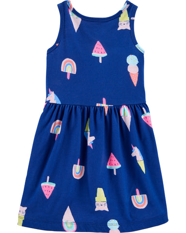 Ice Cream Tank Jersey Dress