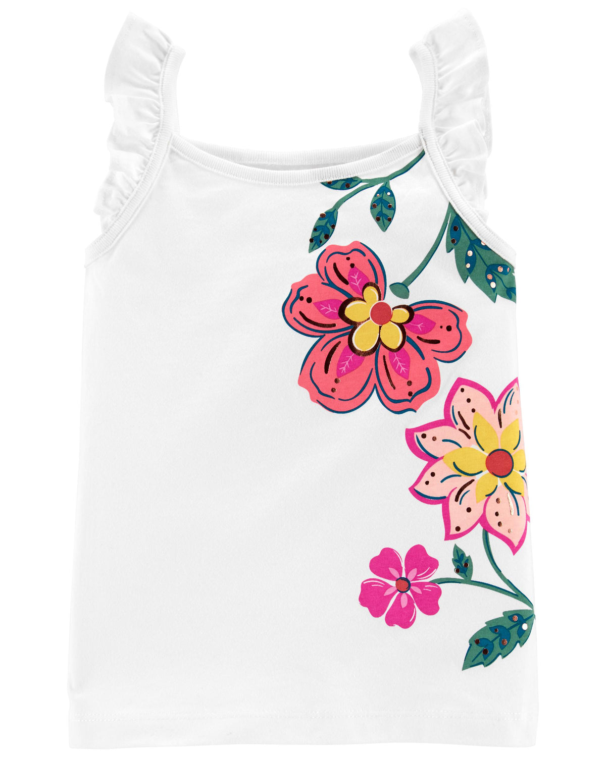 Floral Flutter Jersey Tank