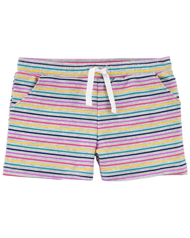 Striped Pull-On Shorts