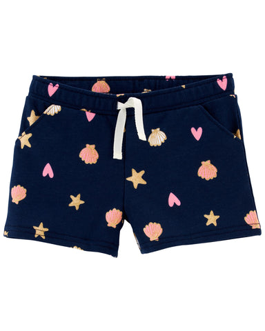 Seashell Pull-On French Terry Shorts