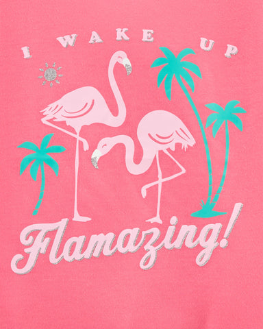 3-Piece Flamingo Loose Fit PJs