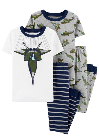 Aircraft Cotton Pj's-4 piece