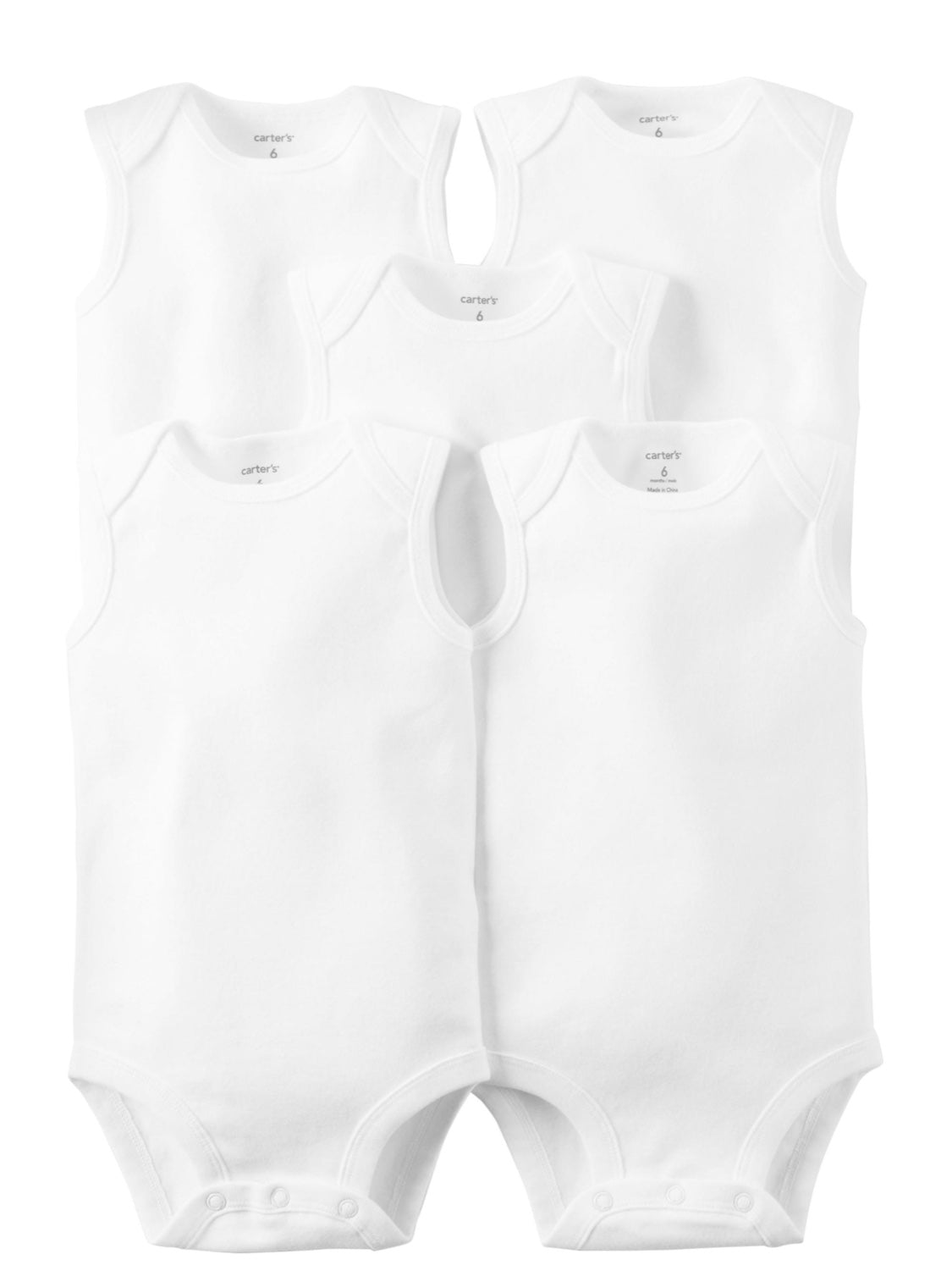 5-Pack sleeveless bodysuits