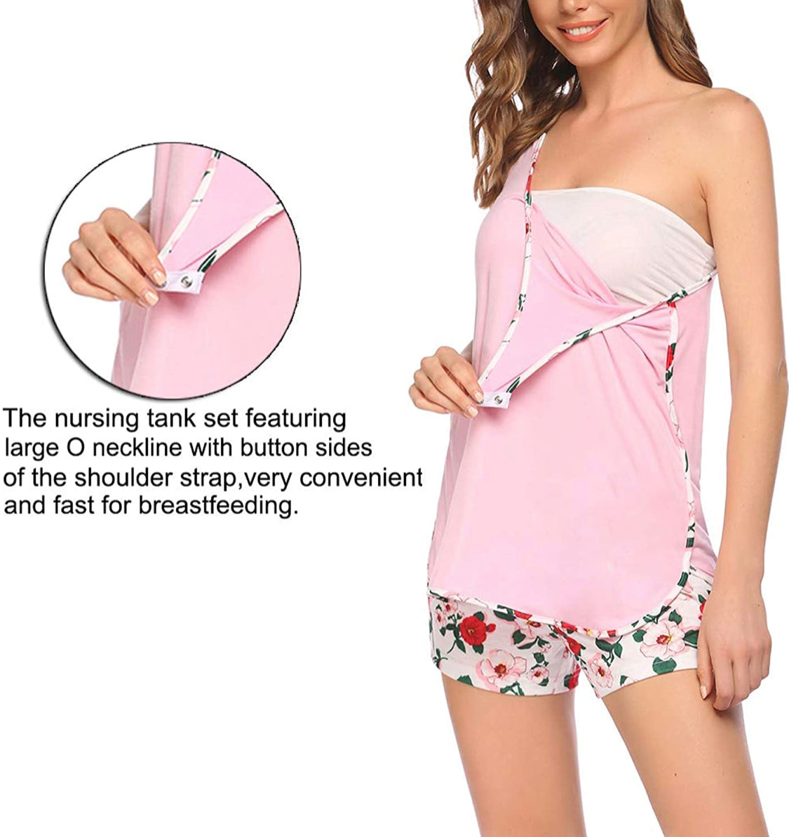 Nursing pj’s pink