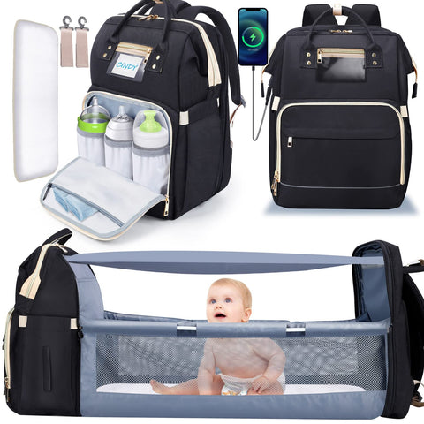 Diaper bag Backpack 6 in 1 with changing station