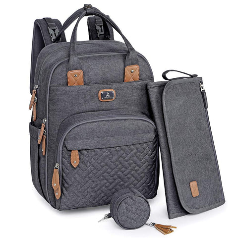 Diaper Bag Backpack with Portable Changing Pad