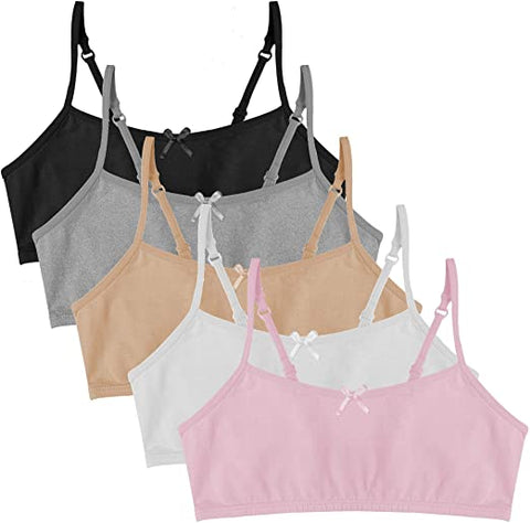 Girls Training Bra Adjustable Cotton Straps