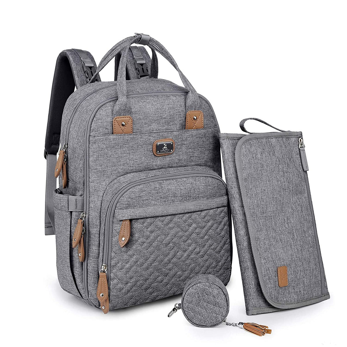 Diaper Bag Backpack with Portable Changing Pad