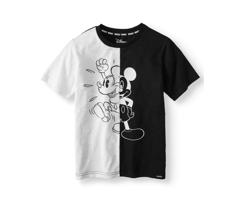 Black and white mickey tee