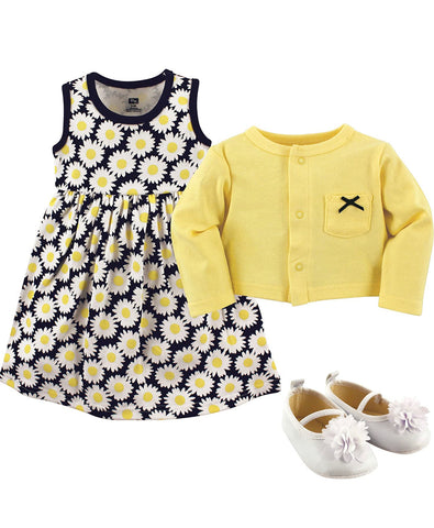 Daisy Cardigan,dress and shoes