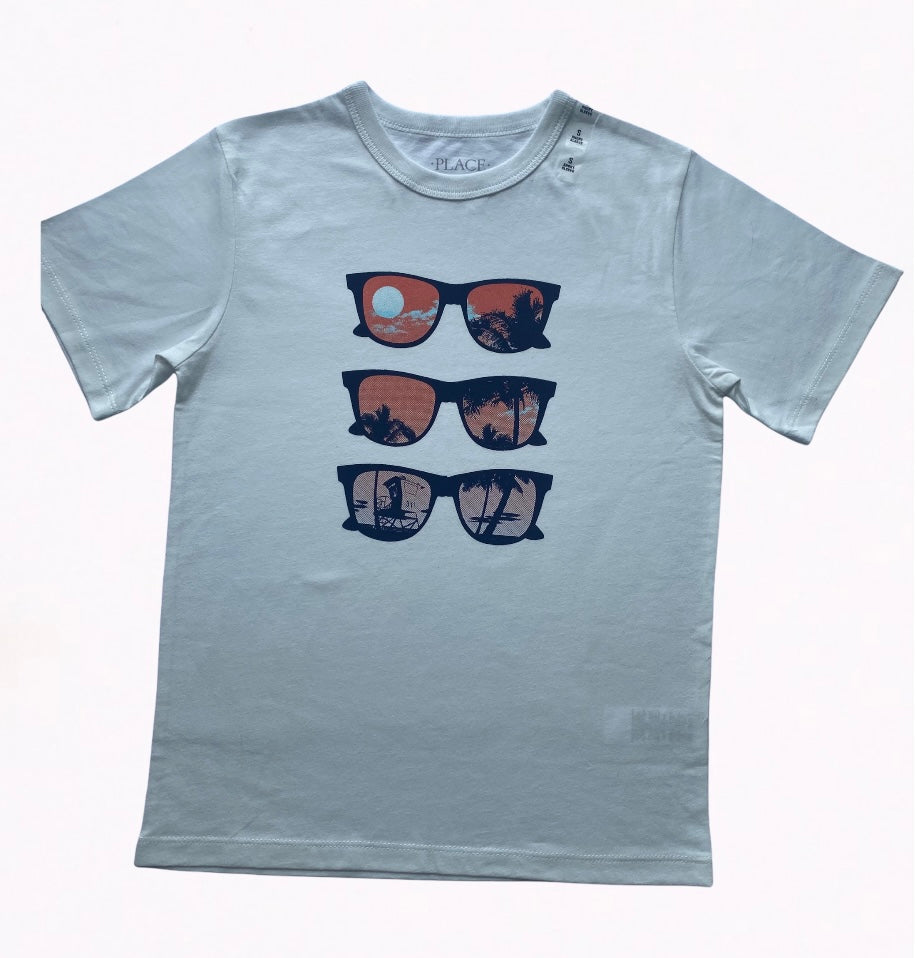 White Sunglasses Tee