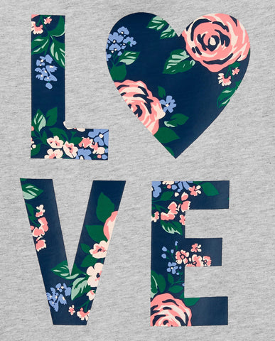 Flowered love tee