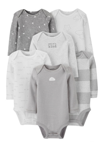 6 piece cloud onesies