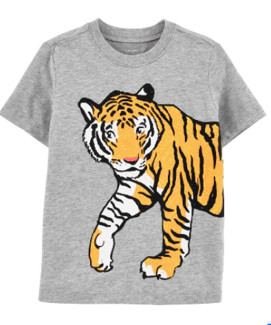 Grey Tiger Jersey Tee