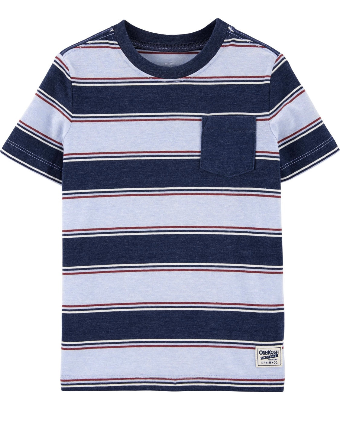 Stripe pocket tee