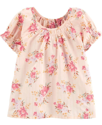 Cream Floral Top