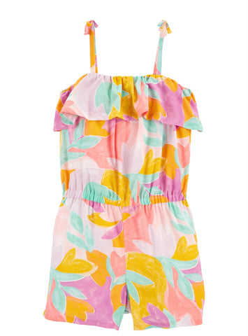 Multi-colour frill romper