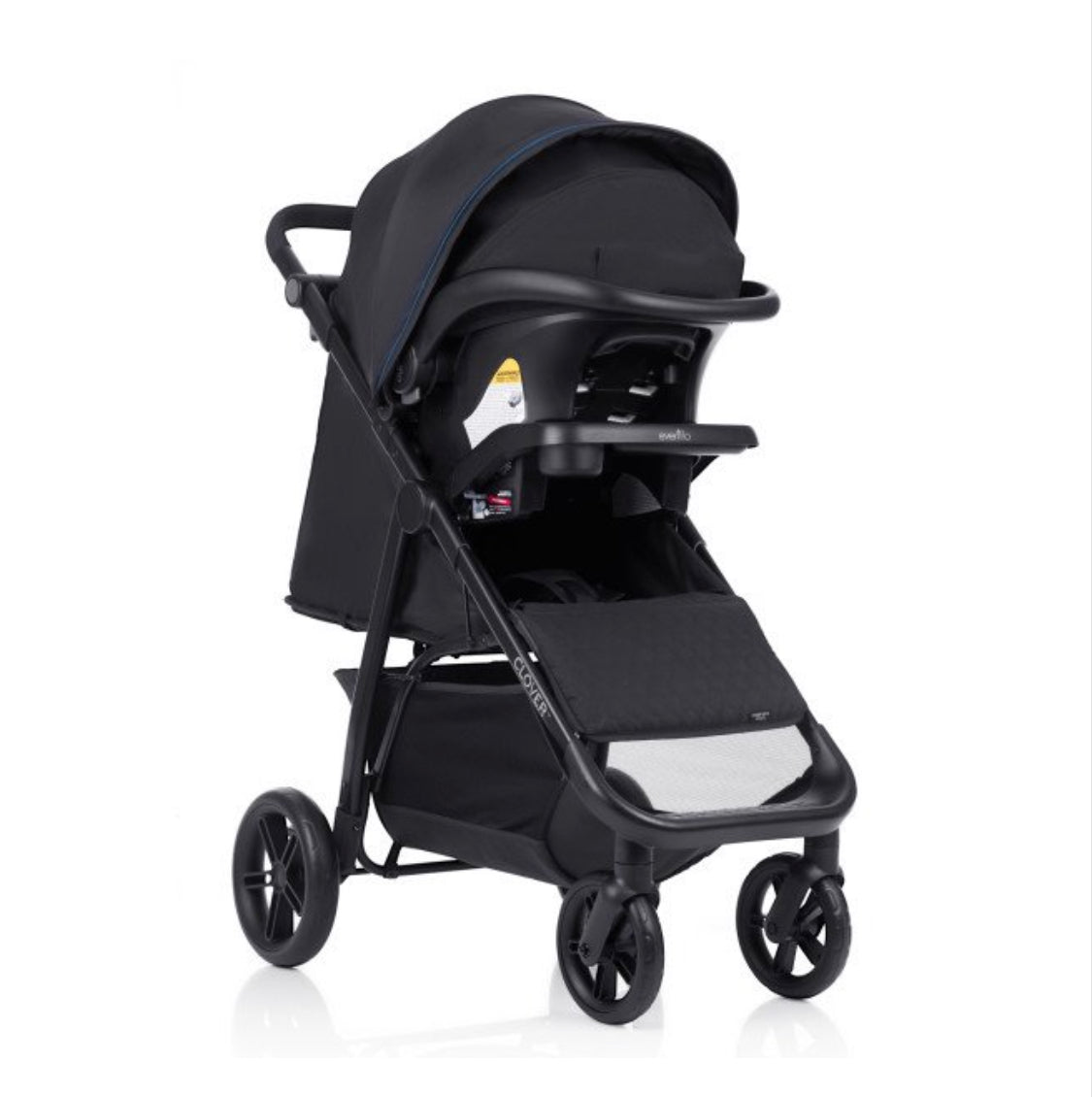 evenflo clover travel system Evenflo Clover Travel System with LiteMax Infant Car Seat (Blue Apis) – BreBri's Closet