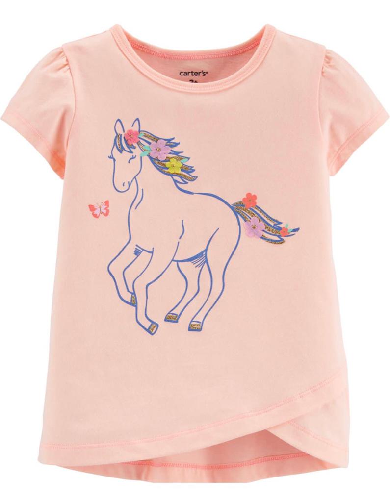 Pink unicorn tee