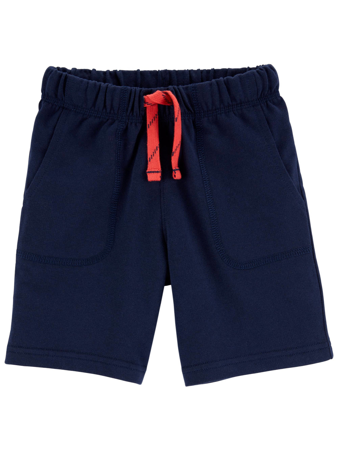 Navy French pull on shorts