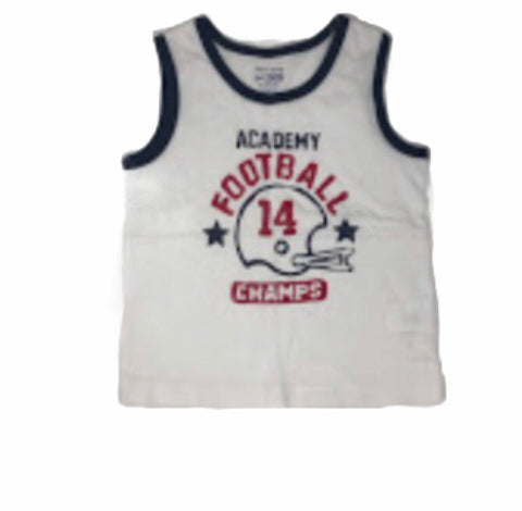 Academy football champs white tank