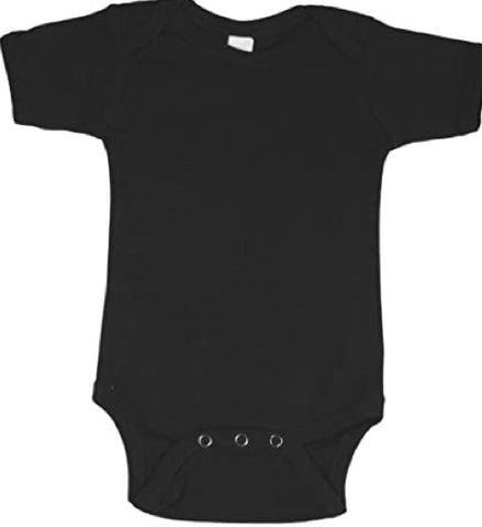 Short Sleeve Black Onesie