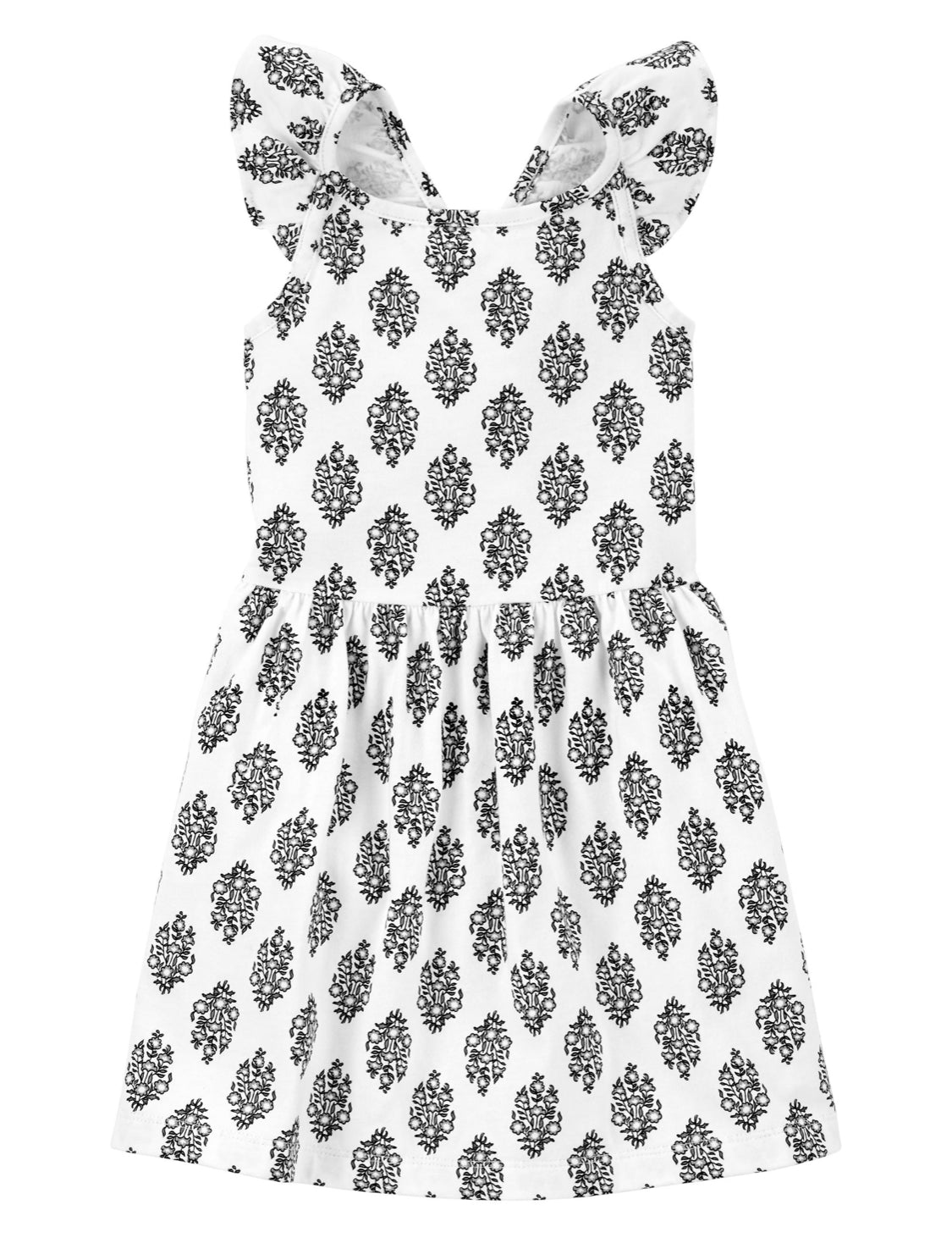 Geo Print Jersey Dress