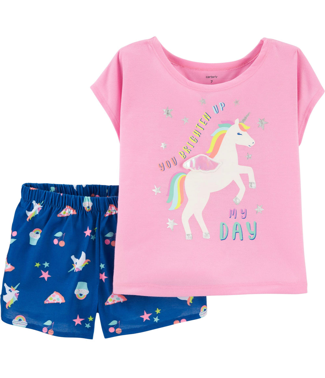 2-Piece Unicorn Loose Fit PJs